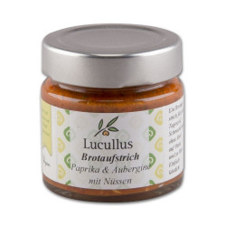 LUCULLUS Paprika & Aubergine mit Haselnüssen Brotaufstrich 120 Gramm