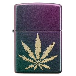 ZIPPO iridescent Cannabis Design 60005233