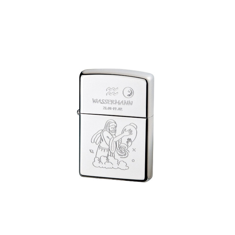 ZIPPO chrom poliert Wassermann