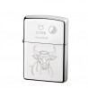 ZIPPO chrom poliert Stier