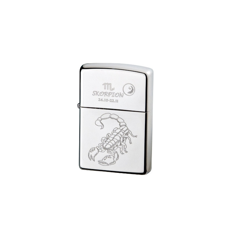 ZIPPO chrom poliert Skorpion