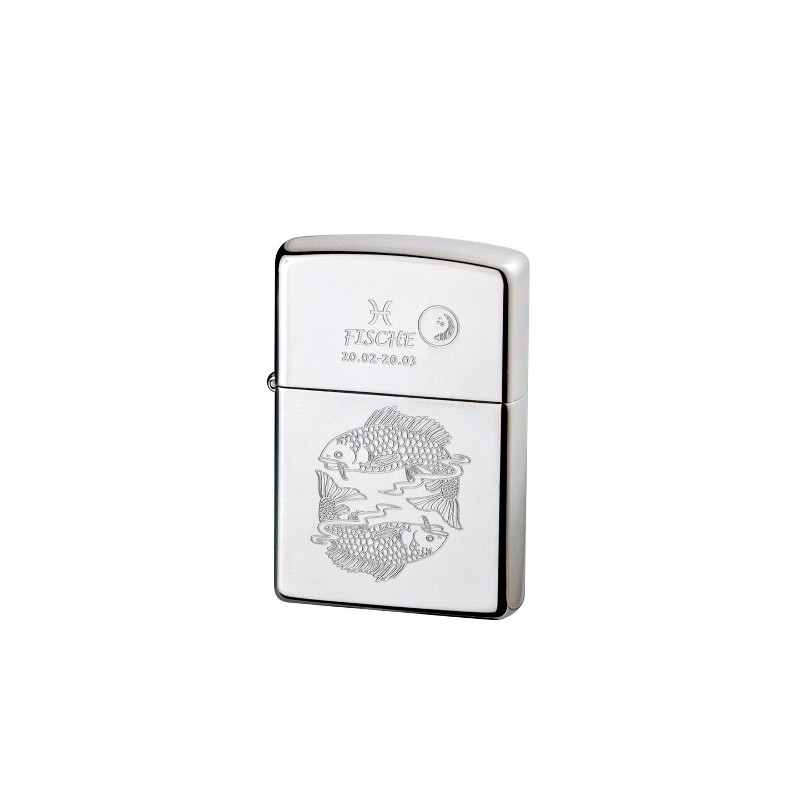 ZIPPO chrom poliert Fische