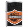 ZIPPO chrom polier Harley Davidson Logo Orange schwarz 60004741