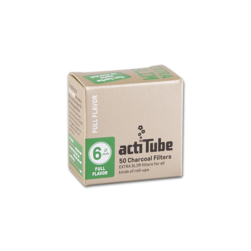ActiTube Extra Slim 6 mm Aktivkohlefilter 50 Stück