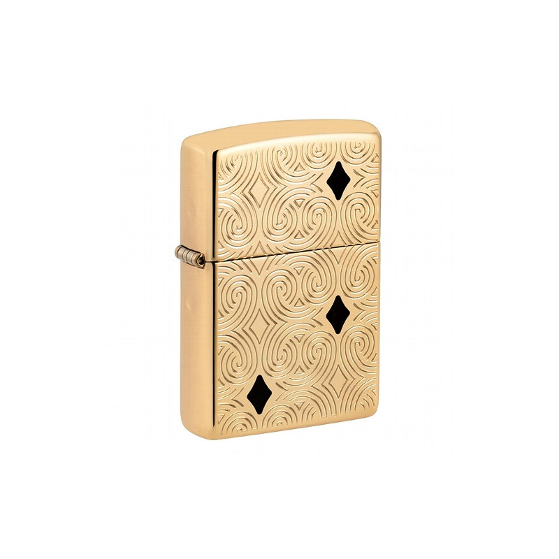 ZIPPO messing poliert Armor Geometric Design 60006119