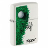 ZIPPO weiß matt Golf Design 60006141