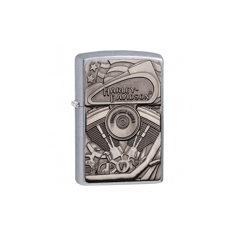 ZIPPO chrom gebürstet 207 HD Harley Davidson 60002815