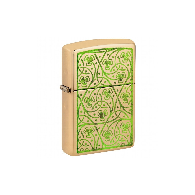 ZIPPO messing poliert Clover Leaves 60006807