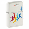 ZIPPO weiss matt Basketball Design 60007157