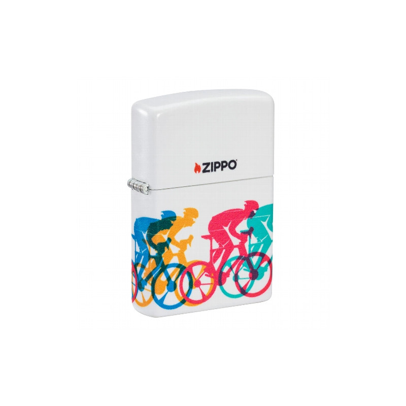 ZIPPO weiss matt Bicycle Race Design 60007152