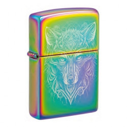 ZIPPO rainbow Wolf Design 60007190