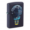 ZIPPO navy matt Toxic Waves Design Blacklight 60007167