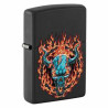 ZIPPO schwarz matt Burning Devil 60007048