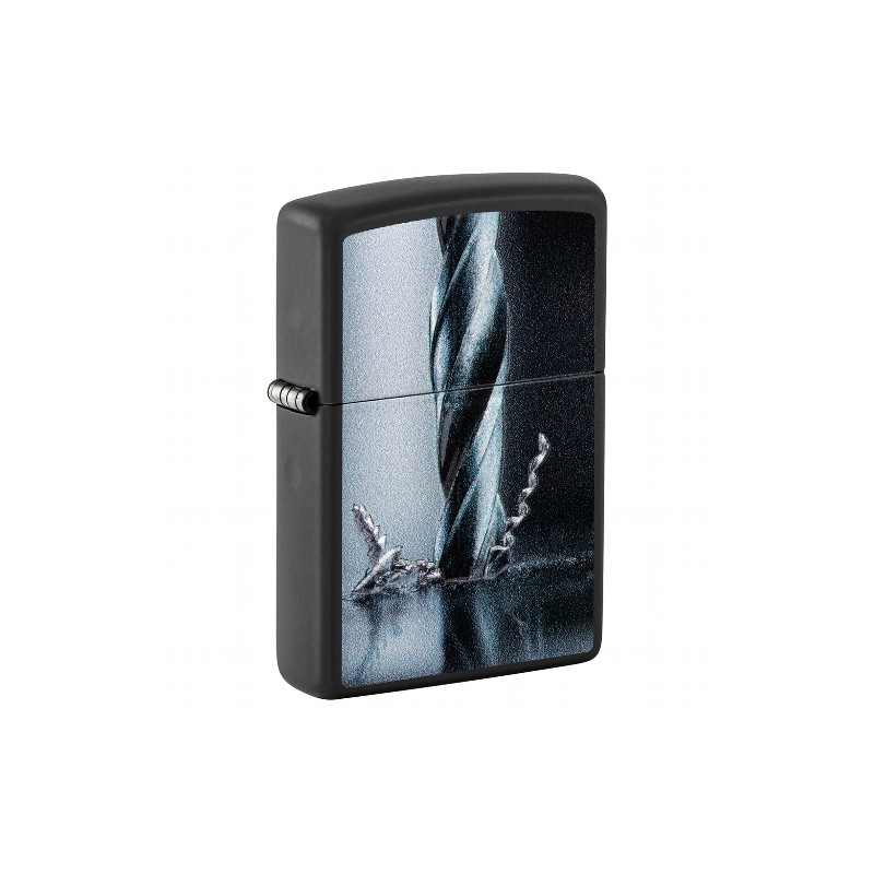 ZIPPO schwarz matt Metal Drill 60007050