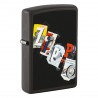 ZIPPO schwarz matt Letters Design Zippo 60007463