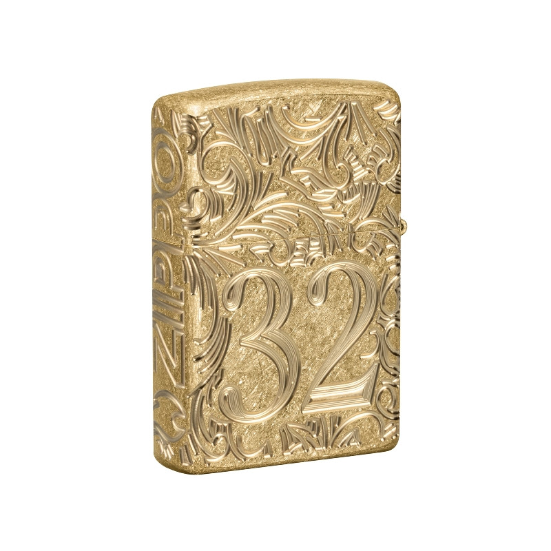 ZIPPO tumbled messing Armor 1932 Filigree 60007526