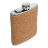 Taschenflasche/Flachmann Edelstahl Kork 6oz