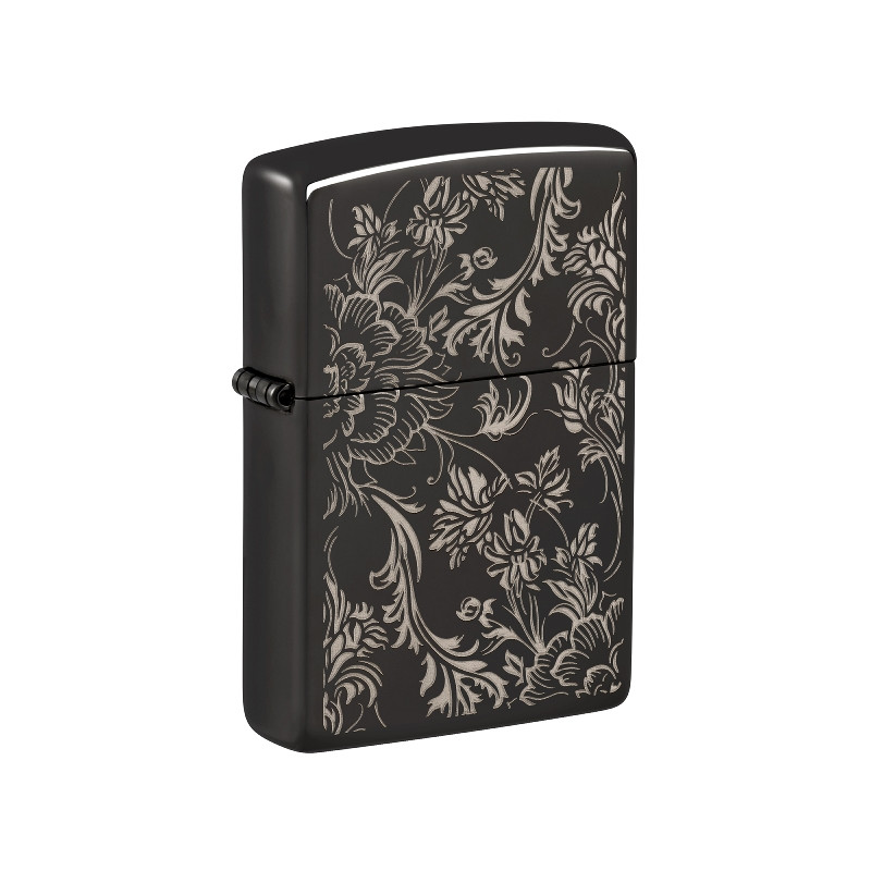 ZIPPO schwarz poliert Filigree Design 60007591