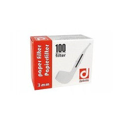 Papier-Pfeifenfilter Denicotea 3mm 100 Stück 